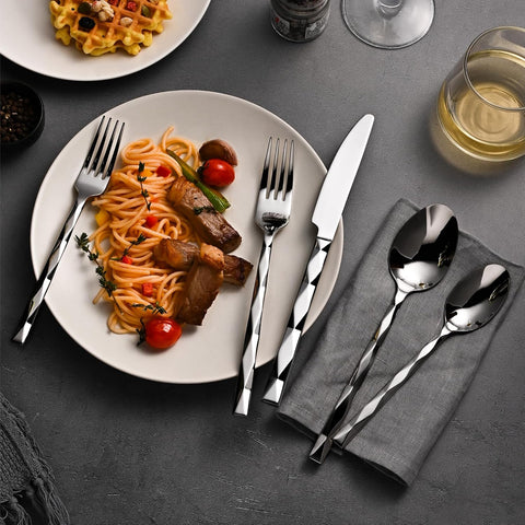 Facet 30 Piece Flatware Set, Service for 6