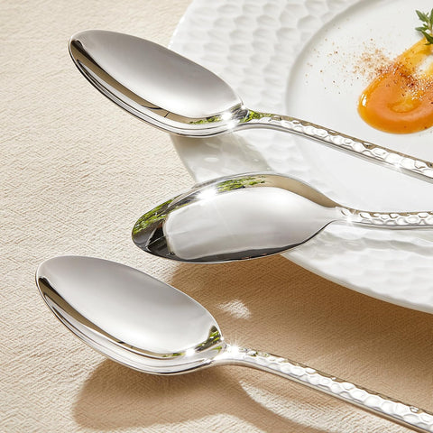 Artisan Traccia Set Of 4 18/10 Stainless Steel Dinner Spoons