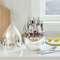 20 Piece Classic Silverware Set with Droplet Storage Organizer - WK7711-21P-WD