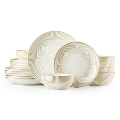 Artisan 12 Piece Dinnerware Set, Service for 4 - WK11409-WH12