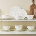 Gold Trim 18 Piece Dinnerware Set, Service for 6 - WK11502-18T