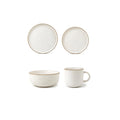 Handcrafted 16 Piece Dinnerware Set, Service for 4 - WF-RL012WT-16P