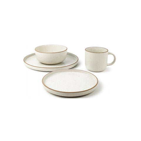 Atelier Handcrafted Stoneware 16 Piece Dinnerware Set, Service for 4 (With Mugs)