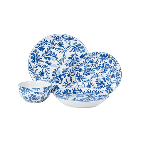 Atelier Country Floral Print 32 Piece Dinnerware Set, Service for 8