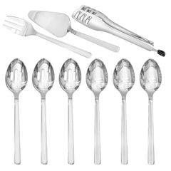KINGSTONE Serving Utensils Set, 18/10 Stainless Steel Hostess Set for Party Banquet Buffet, Dishwasher Safe,
