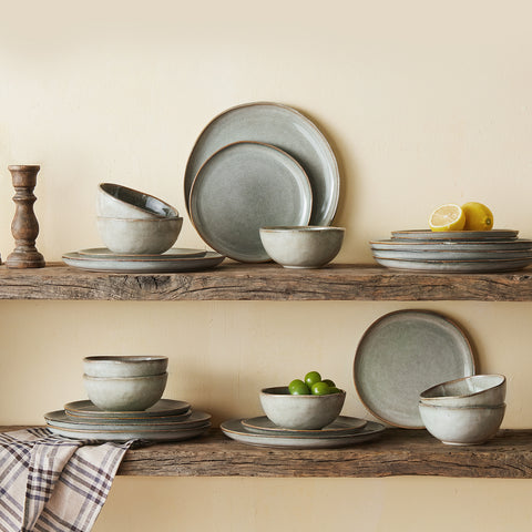 Rustic 12 Piece Dinnerware Set, Service for 4