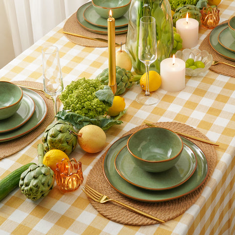 Rustic 24 Piece Dinnerware Set, Service for 8
