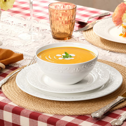 Revival 12 Piece Dinnerware Set, Service for 4 - WK11305-12T