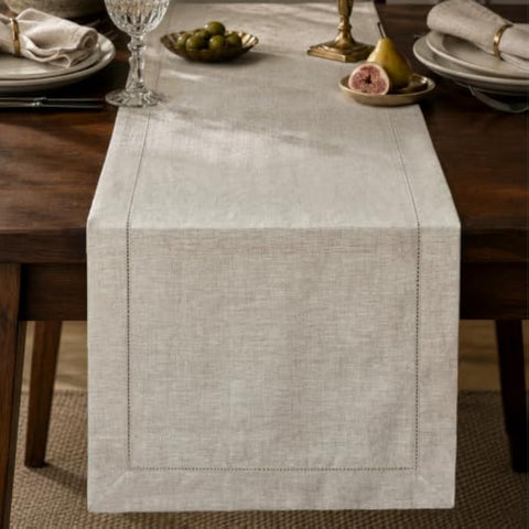 Rustic French Linen Table Runner