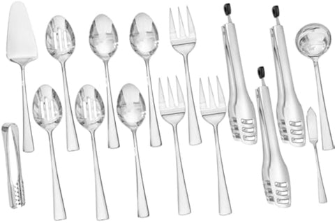 18/10 Stainless Steel 16 Piece Serving Utensils Set