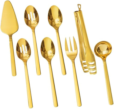 Large Hostess 8 Piece Serving Utensils Set - 6612service-G8P