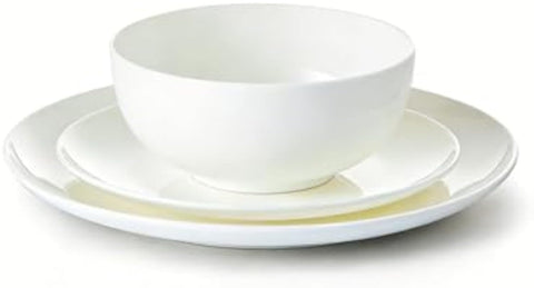 Celestia Quiet Luxury Bone China 6 Piece Dinnerware Set, Service for 2