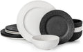 Matte 12 Piece Dnnerware Set, Service for 4 - WK11303-MIX12