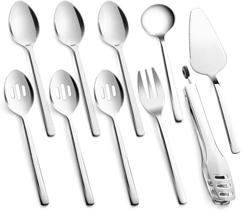 Large Hostess 10 Piece Serving Utensils Set