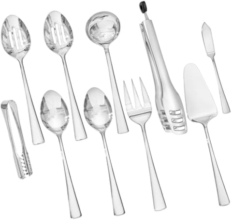 18/10 Stainless Steel 10 Piece Serving Utensils Set