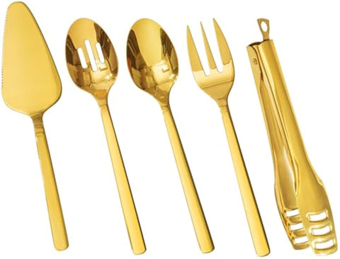 Large Hostess 5 Piece Serving Utensils Set - 6612service-G5P