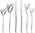 Round 48 Piece Flatware Set, Service for 8 - HK4412-SL48