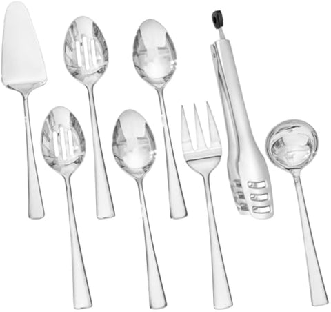 18/10 Stainless Steel 8 Piece Serving Utensils Set