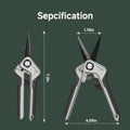 PrunePro 2 Pack Pruning Shears - PP-2801-06-GY-2P