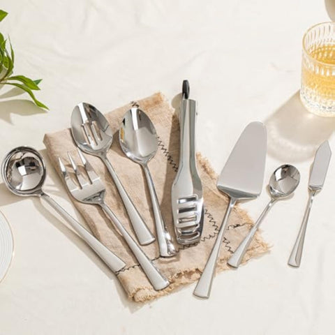 18/10 Stainless Steel 12 Piece Serving Utensils Set