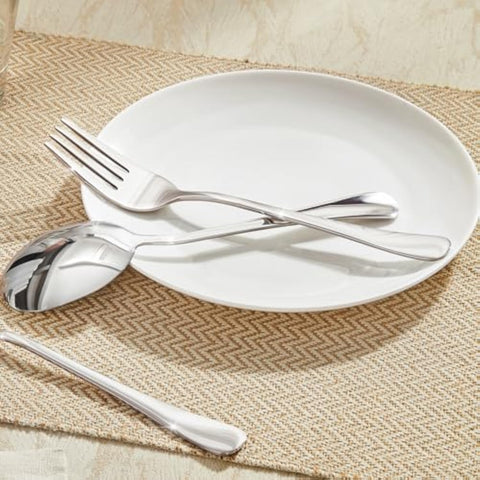Classic Round 18/10 Stainless Steel 48 Piece Flatware Set, Service for 8
