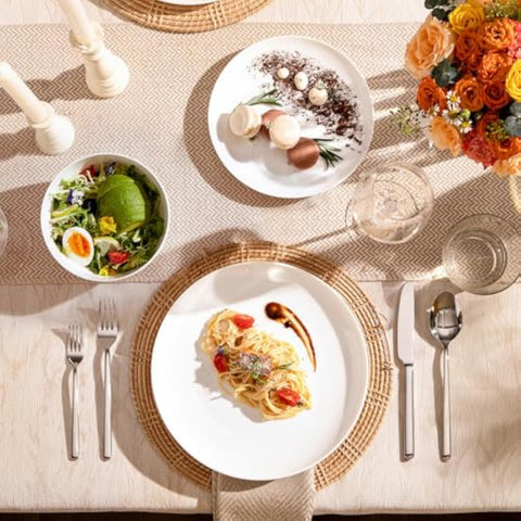 Celestia Quiet Luxury Bone China 6 Piece Dinnerware Set, Service for 2