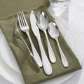 Droplet 65 Piece Flatware Set, Service for 12 (With Serving Utensils) - KS3316-SL65