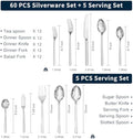 Classic 65 Piece Flatware Set, Service for 8 - KS6612-GF65