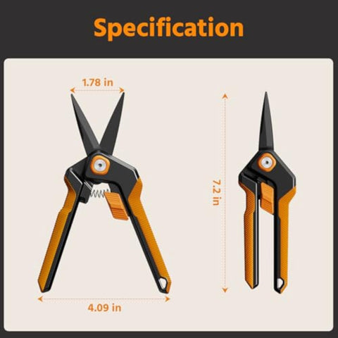PrunePro Stainless Steel Garden Pruning Shears