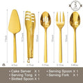 Large Hostess 5 Piece Serving Utensils Set - 6612service-G5P