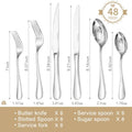 Classic Droplet Flatware Sets - KS6615-48
