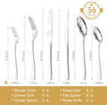 Round 36 Piece Flatware Set, Service for 6 - HK4412-SL36