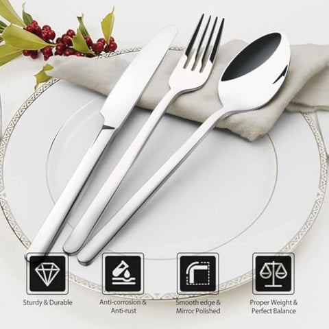 18/10 Stainless Steel 5 Piece Flatware Set, Service for 1
