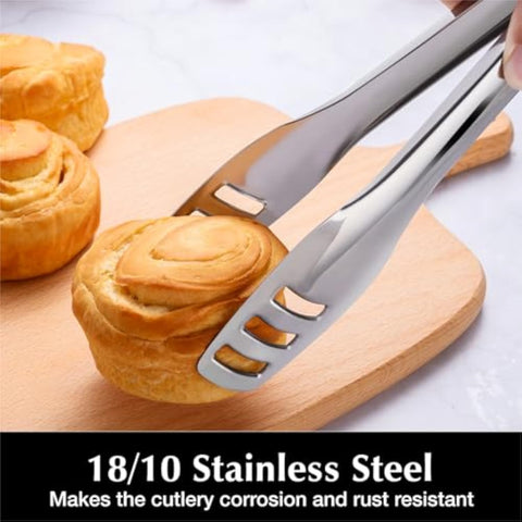 18/10 Stainless Steel Set Of 4 Serving Tongs