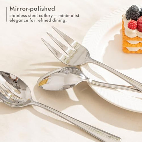 18/10 Stainless Steel 8 Piece Serving Utensils Set