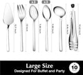 Large Hostess 10 Piece Serving Utensils Set - 6612service-G10P