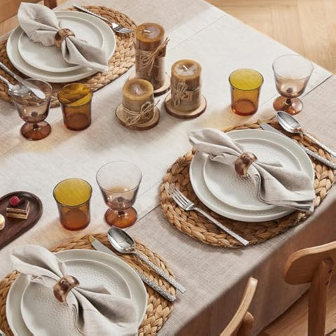 Rustic French Linen Table Runner