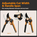 PrunePro 8.2" Plant Clippers - PP-2801-01-Orange-1P