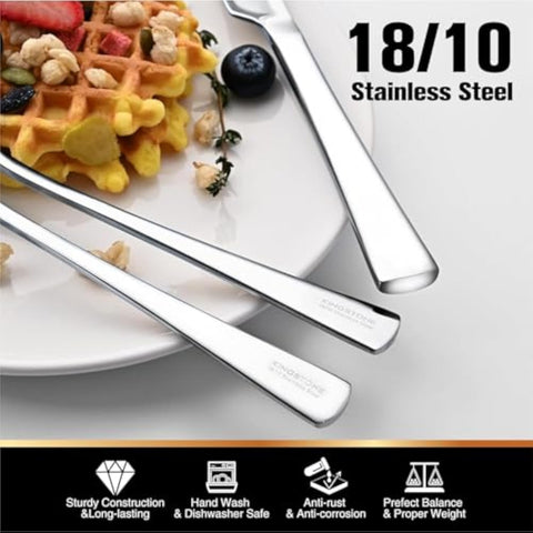 18/10 Stainless Steel Classic 45 Piece Flatware Set, Service for 8 (With Serving Utensils)