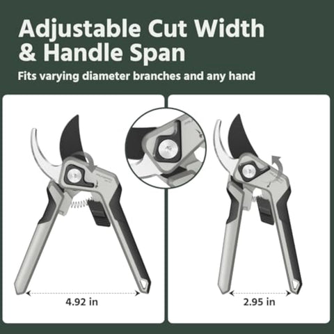 PrunePro 8.2" Pruning Shears Ultra Sharp Lightweight Bypass Plant Clippers