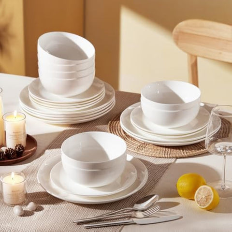 Celestia Quiet Luxury Bone China 6 Piece Dinnerware Set, Service for 2