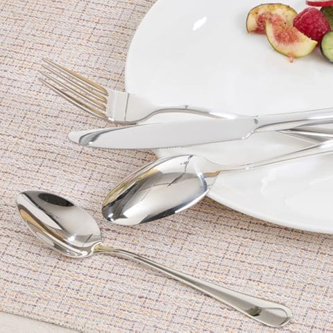 Classic Round 18/10 Stainless Steel 24 Piece Flatware Set, Service for 4